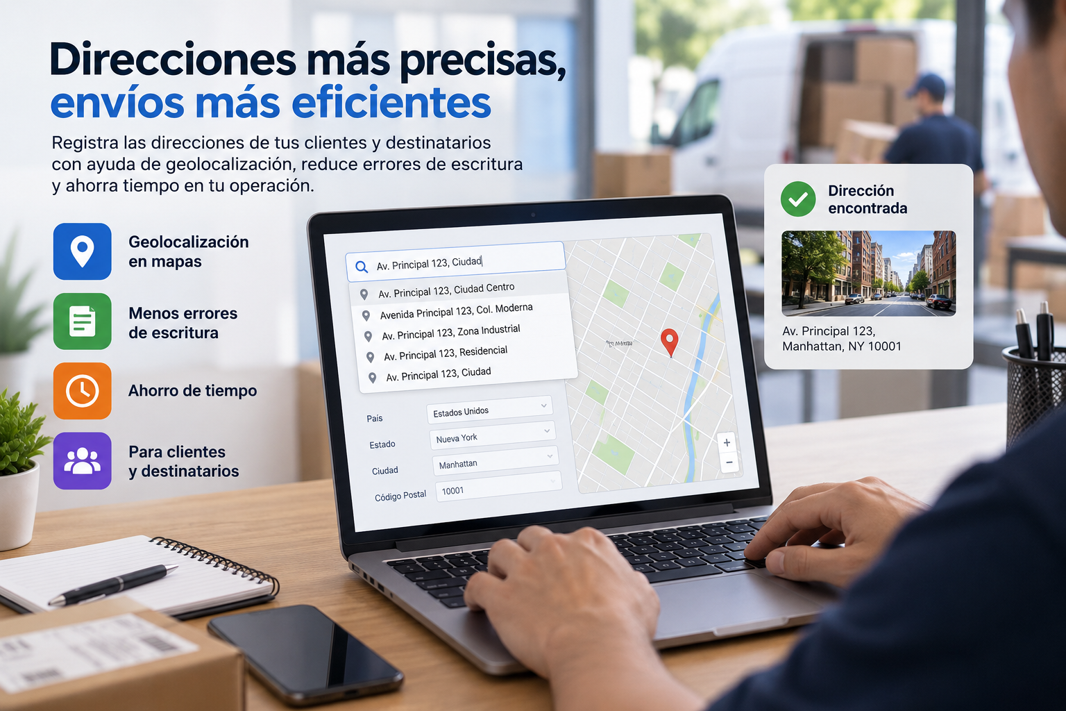 Reduce errores al registrar direcciones con el decodificador inteligente de IKOMSOFT