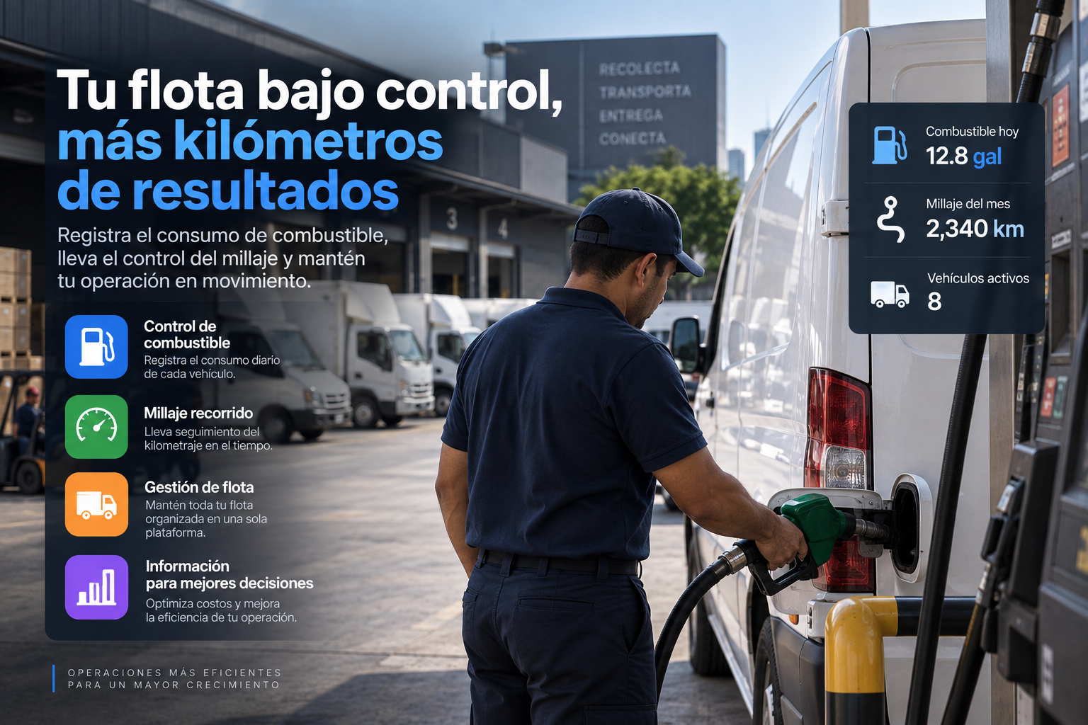 Controla el consumo de combustible y el recorrido de tus vehículos con IKOMSOFT